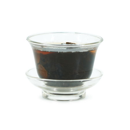 Pressed Rip Pu-erh Tea - Shu pu-erh in a tangerine, 