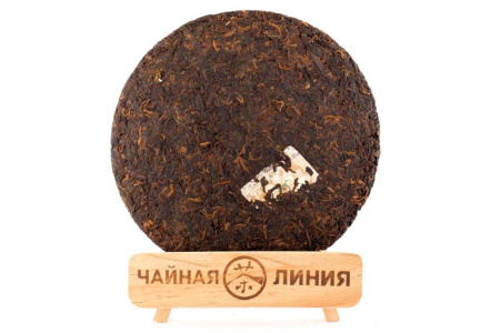 Pressed Rip Pu-erh Tea - Shu Pu-erh 2015 "The Older, the More Fragrant" from Kaishunhao, 357 g, 