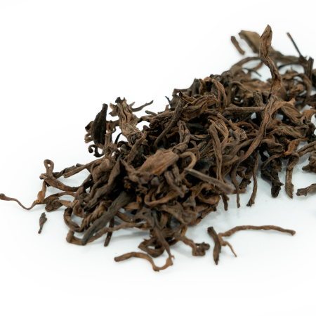 Loose Leaf Pu-erh Tea - Shu Pu'er 2024 Gushu from Laoman'e (Shu pu'er from ancient trees from Lao'man'e, fermented in baskets), 
