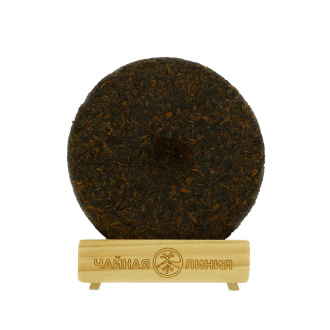 Pressed Rip Pu-erh Tea - Шу пуэр 2017 г. "Гунтин Гун Бин" завода "Чашуван" 357 г, 