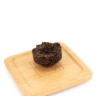 Pressed Rip Pu-erh Tea - Шу пуэр мини точа завода "Кайшуньхао", 